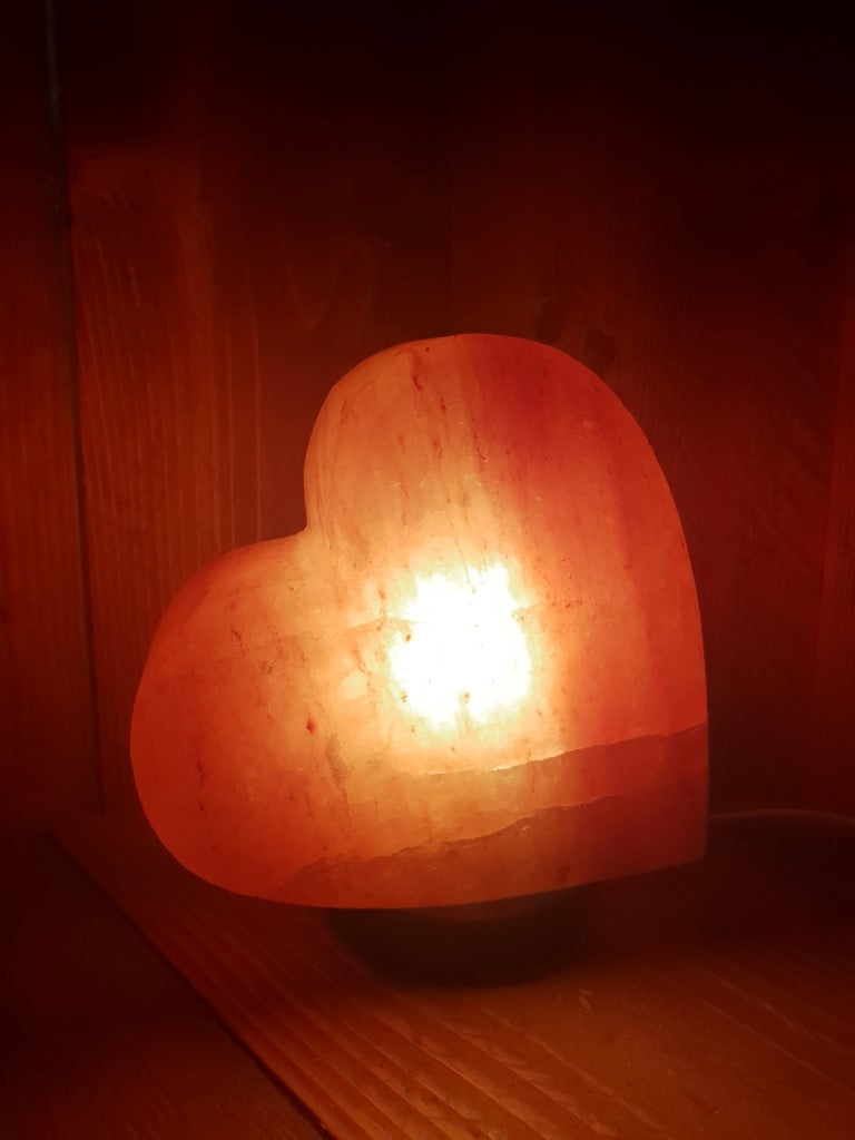 Zoutlamp Hart - Himalaya Zoutsteen (Haliet) - c.a. 2,6kg 18x16cm