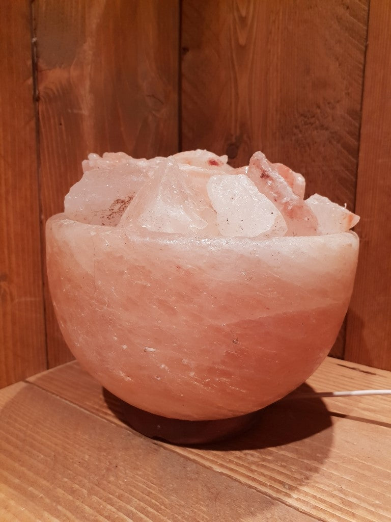 Himalaya Zoutsteen (Haliet) - Schaal / Kom Groot - c.a. 6kg 18,5x19,5cm