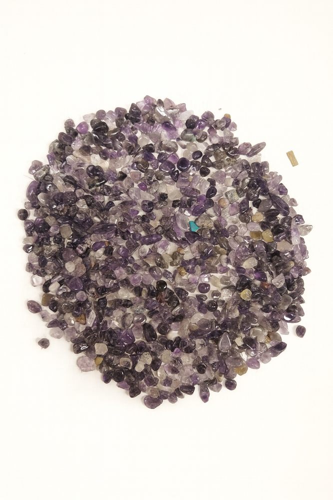 500 gram gepolijste amethist clusters 8-12 mm, diepaarse kristallen voor rust, bescherming en spirituele groei, royale voorraad
