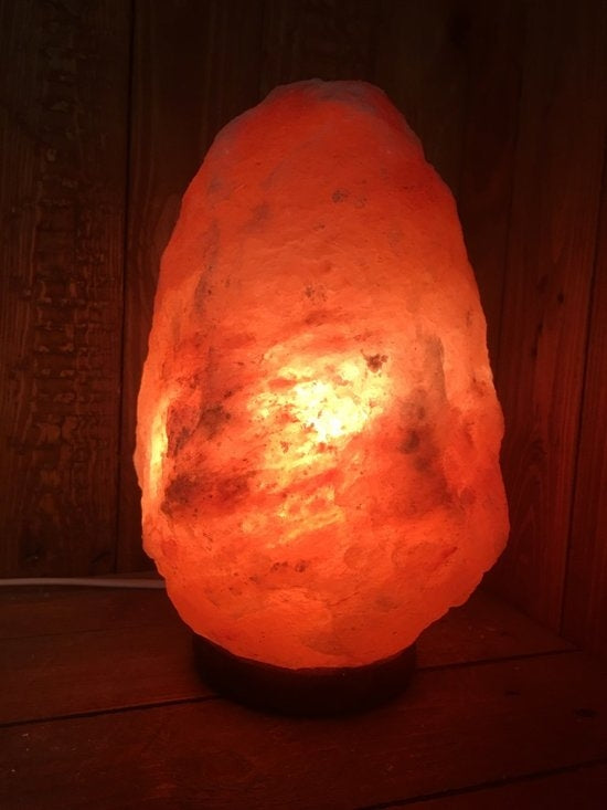 Zoutlamp 7 tot 10kg - Himalayazout / Zoutsteen (Haliet) - ca. 32x17cm