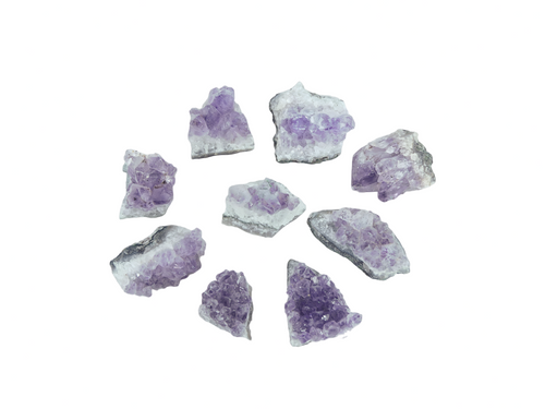 Amethist Stukjes (2,5 - 5cm) - Ruw - Voordeelzak van 250gr