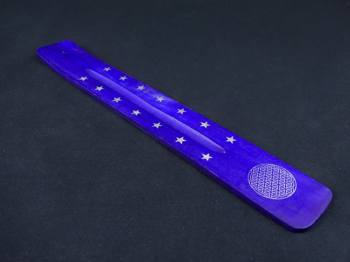 Wierook Brander - Wierook Houder - Plankje Violet Paars - Geometrisch