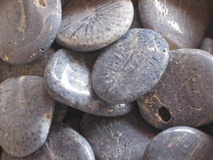 Platte steen Blauwe Koraal ca 4cm