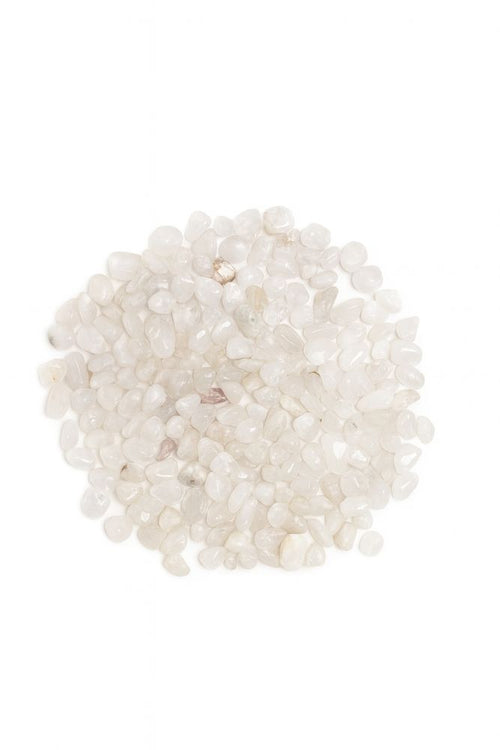 Gepolijste bergkristal steentjes 250g - kleine gepolijste kristallen 8-12mm met helder melkwit kleur voor meditatie en decoratie - lalashops