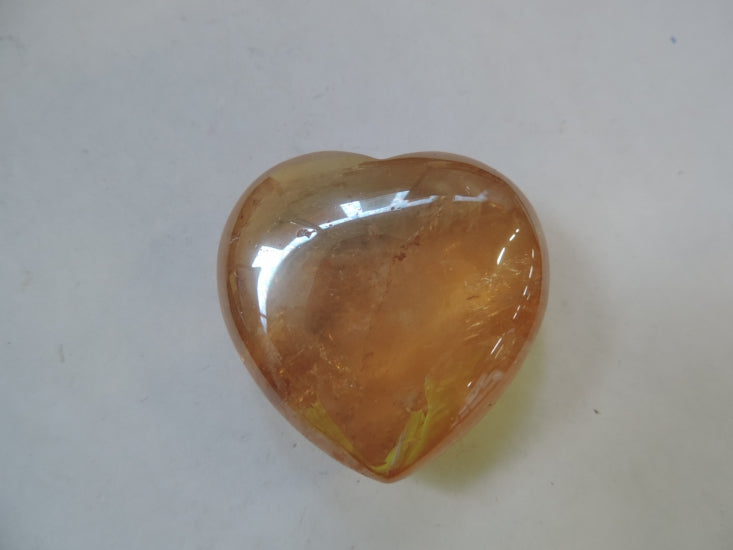 Golden Aura Kristal Hart - c.a. 4x4cm