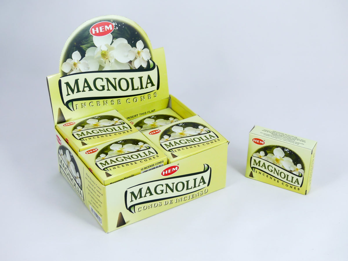 HEM Wierook Kegels / Cones - Magnolia - Voordeelbox (12 Pakjes / 120 Kegels)