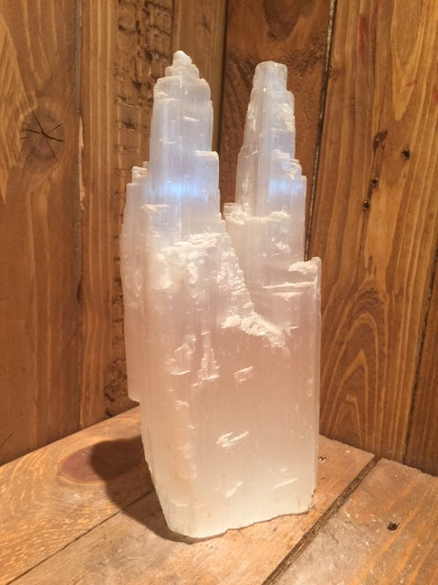 Seleniet dubbele toren 1,1kg 9x7x17cm