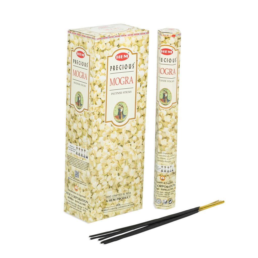 HEM Wierook - Mogra (Precious) - Slof / Voordeelbox (6 Pakjes / 120 stokjes)