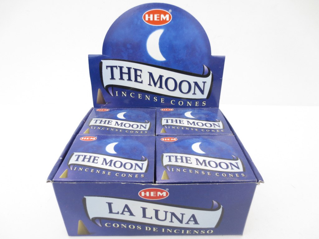 HEM Moon Wierook Kegels / Cones - Voordeelbox (12 Pakjes / 120 Kegels)