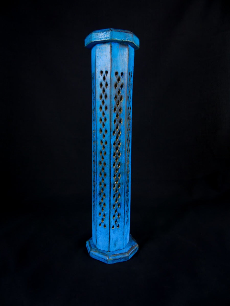 Wierook Brander - Wierook Houder - Toren Blauw - Opengewerkt