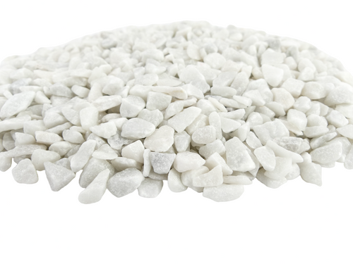 Gekleurde Steentjes Middel - Grind 1-2cm - WIT - Bodembedekking voor Bloempotten en Plantenbakken - 1KG