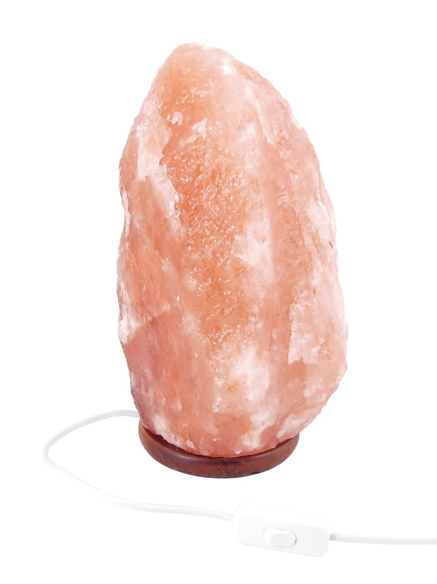 Zoutlamp 12 tot 15kg - MET LED LAMP - Energiezuinig - Himalayazout - ca. 35x20cm