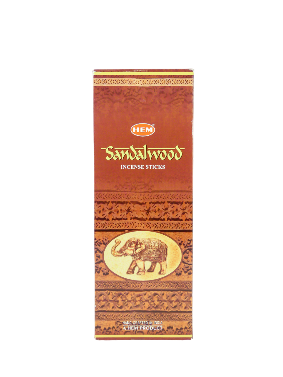 HEM Wierook - Sandalwood - Slof / Voordeelbox (6 Pakjes / 120 stokjes)