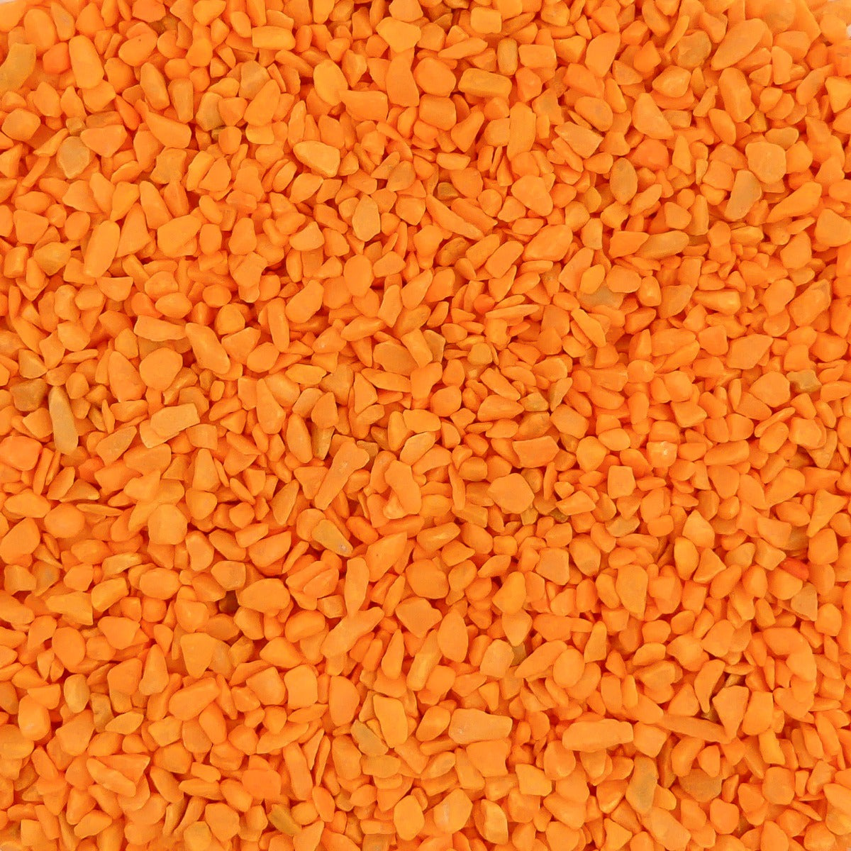 Aquarium Steentjes - Gekleurd Granulaat - ORANJE - Bodembedekking 4-6mm - 1KG