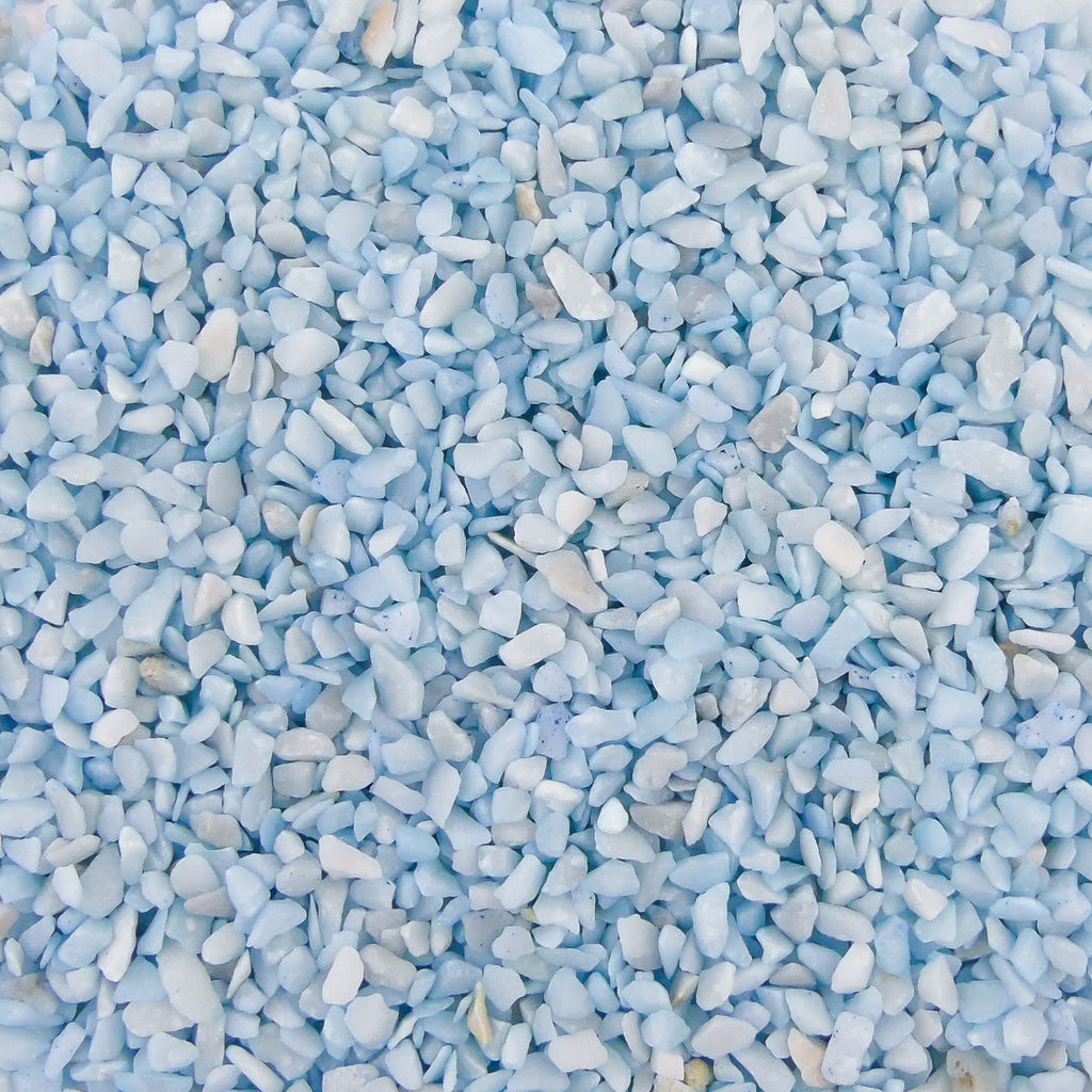  Aquarium Steentjes - Gekleurd Granulaat - LICHT BLAUW - Bodembedekking 4-6mm - 1KG