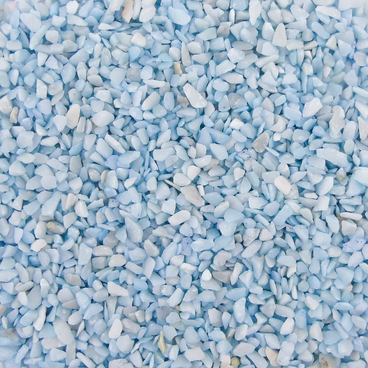  Aquarium Steentjes - Gekleurd Granulaat - LICHT BLAUW - Bodembedekking 4-6mm - 1KG