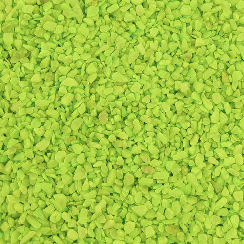 Aquarium Steentjes - Gekleurd Granulaat - APPEL GROEN / LIME - Bodembedekking 4-6mm - 1KG