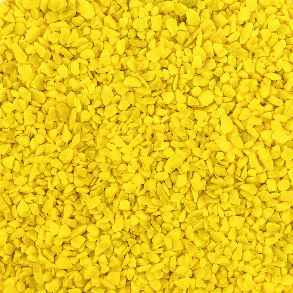 Aquarium Steentjes - Gekleurd Granulaat - GEEL - Bodembedekking 4-6mm - 1KG