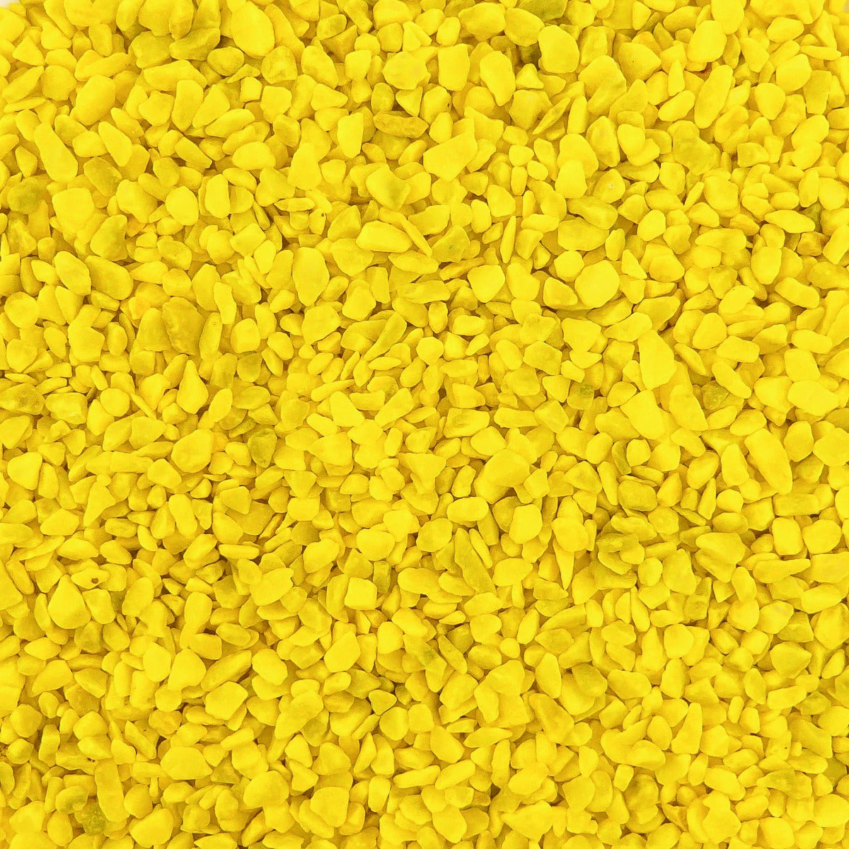 Aquarium Steentjes - Gekleurd Granulaat - GEEL - Bodembedekking 4-6mm - 1KG