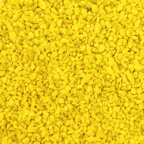 Aquarium Steentjes - Gekleurd Granulaat - GEEL - Bodembedekking 4-6mm - 1KG