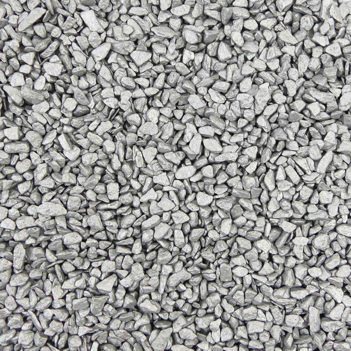 Gekleurde Steentjes 4-6mm - Granulaat - ZILVER - Bodembedekking voor Bloempotten en Plantenbakken - 5KG Voordeelverpakking