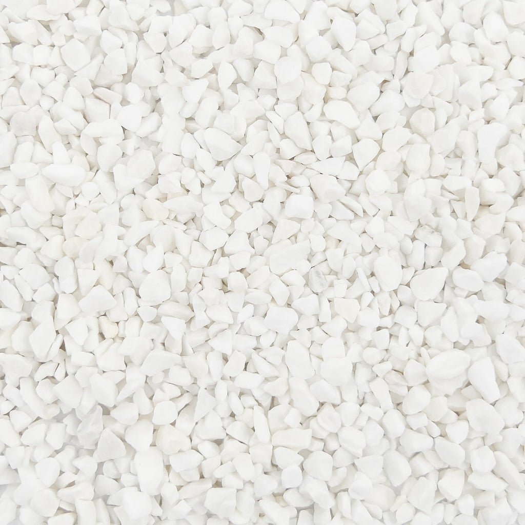 Gekleurde Steentjes 4-6mm - Granulaat - WIT - Bodembedekking voor Bloempotten en Plantenbakken - 5KG Voordeelverpakking