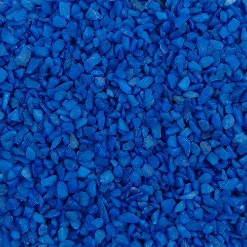 Aquarium Steentjes - Gekleurd Granulaat - DONKER BLAUW - Bodembedekking 4-6mm - 1KG