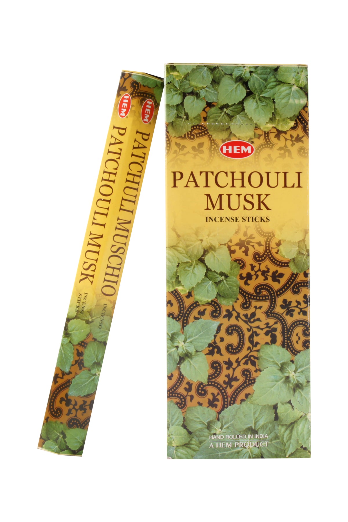 HEM Wierook - Patchouli Musk - Slof / Voordeelbox (6 Pakjes / 120 stokjes)