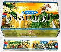 SATYA Natural Agarbatti - Natuurlijke Wierook - Groothandel Box - 12x15 gram (NIEUW)