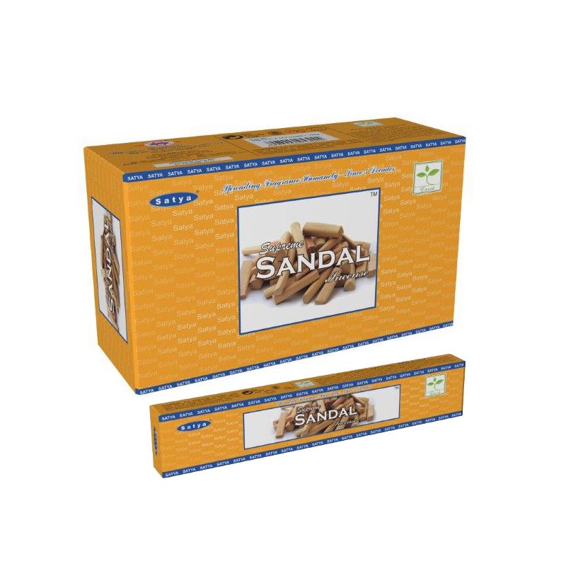 SATYA Supreme Sandal - Natuurlijke Wierook (pakje a 15 gram)