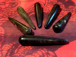 Griffel Goud Obsidiaan ca.10cm