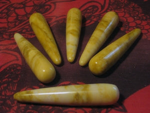 Griffel Jaspis Geel ca.10cm