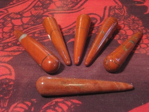 Griffel Jaspis Rood ca.10cm