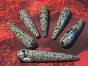 Griffel Sneeuwvlok Obsidiaan ca.10cm
