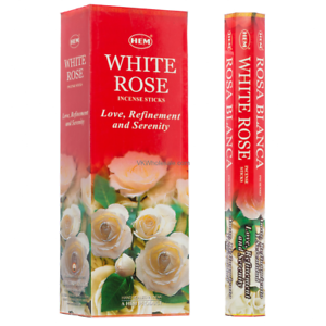 HEM Wierook - White Rose - Slof / Voordeelbox (6 Pakjes / 120 stokjes)