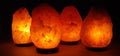 15% Korting! - 4 x Zoutlamp 1 tot 2 kg - Himalayazout / Zoutsteen (Haliet) - c.a. 17x11cm per stuk