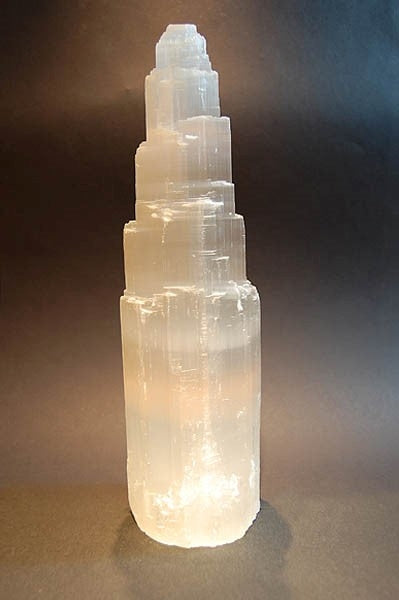 Seleniet Lamp - Wit - ca. 30-35cm