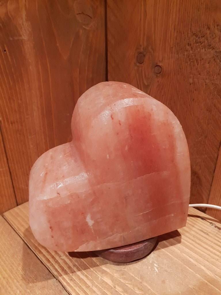 Zoutlamp Hart - Himalaya Zoutsteen (Haliet) - c.a. 2,6kg 18x16cm