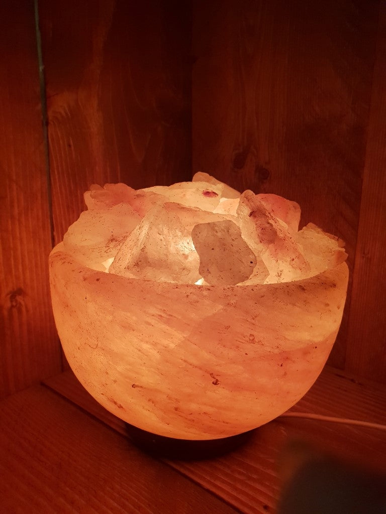 Himalaya Zoutsteen (Haliet) - Schaal / Kom Groot - c.a. 6kg 18,5x19,5cm