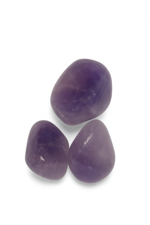 Amethist Gepolijst A-Kwaliteit - 3 Stuks - 2-3 cm - Edelsteen Meditatie - Brazilië/Uruguay
