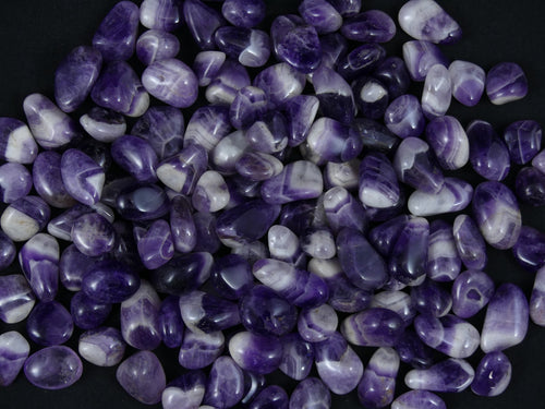 Band Amethist Steentjes Klein (1 - 3cm) - Chevron - Gepolijst - Voordeelzak van 250gr