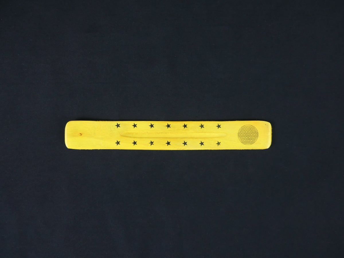 Wierook Brander - Wierook Houder - Plankje Geel - Geometrisch