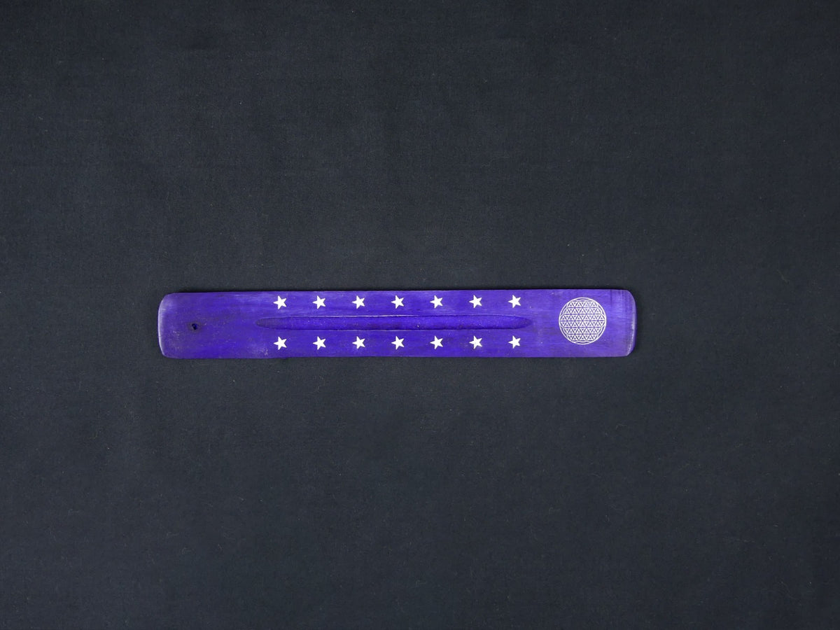 Wierook Brander - Wierook Houder - Plankje Violet Paars - Geometrisch