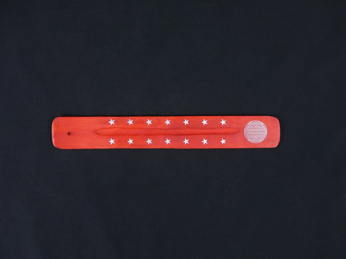 Wierook Brander - Wierook Houder - Plankje Rood - Geometrisch