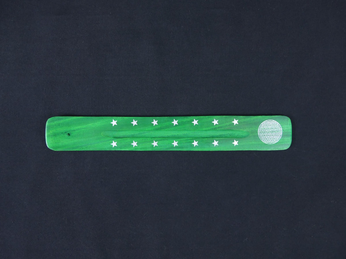Wierook Brander - Wierook Houder - Plankje Groen - Geometrisch