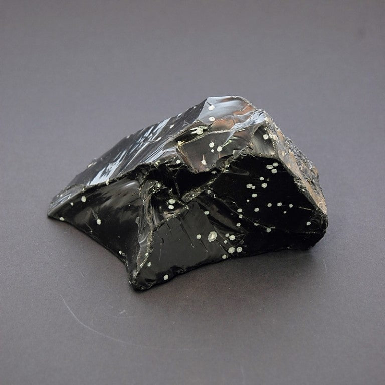 Sneeuwvlok Obsidiaan - Semi-Gepolijst - 740gr 15x10x7cm