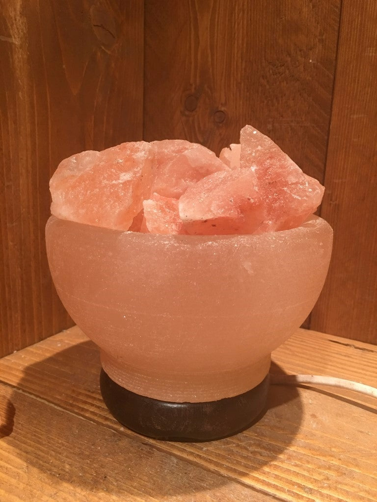 Himalaya Zoutsteen (Haliet) - Schaal / Kom - c.a. 3,2kg 17x15cm