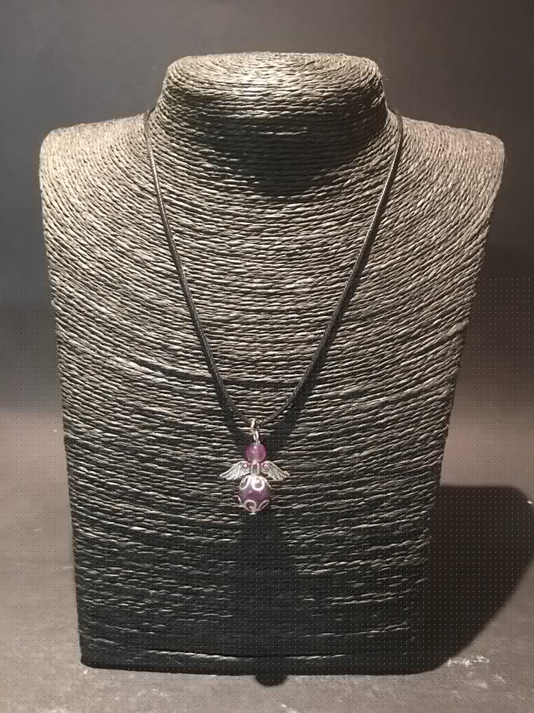 Hanger Amethist / Amethyst Engel - Handgemaakt