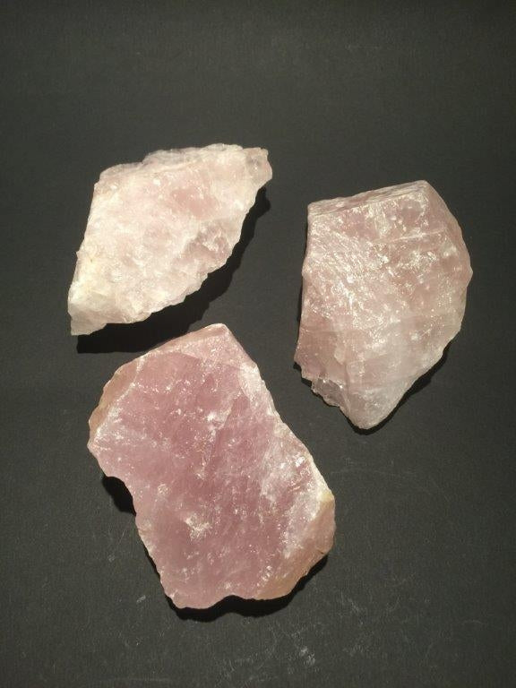 Rozekwarts Stenen / Kristal Ruw Roze - 5x Steen van ca. 4x4x3cm per stuk - AA Topkwaliteit