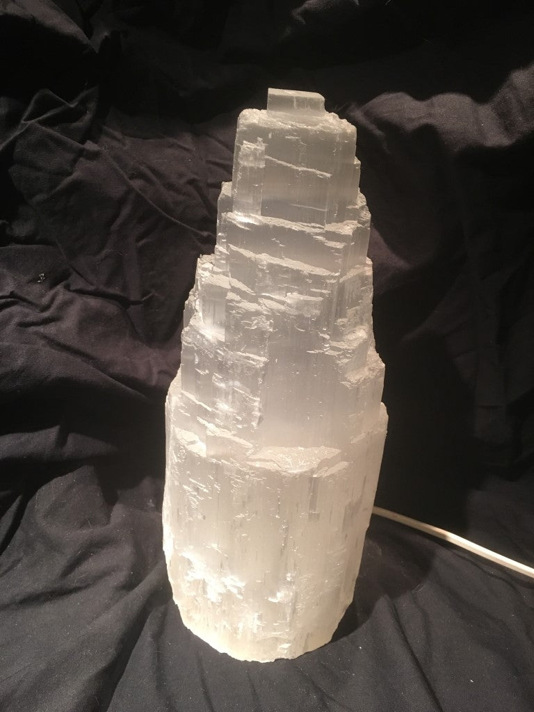 Seleniet Lamp - Wit - ca. 25-30cm